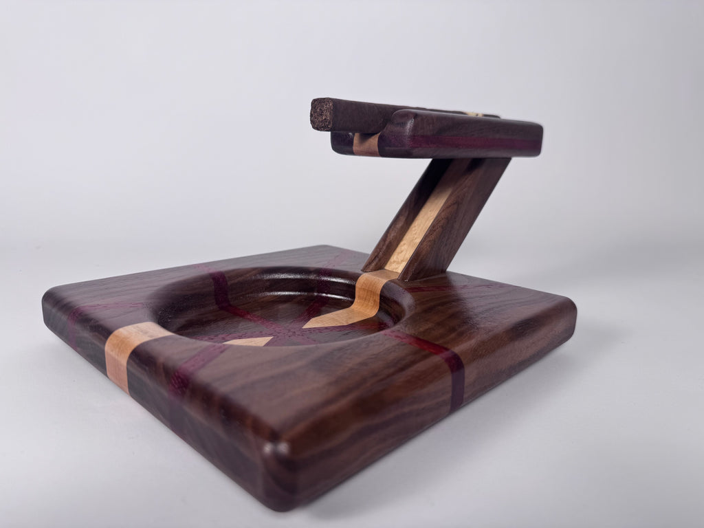Elite Series Curly walnut,Birds-eye Maple and Padauk Cigar Board