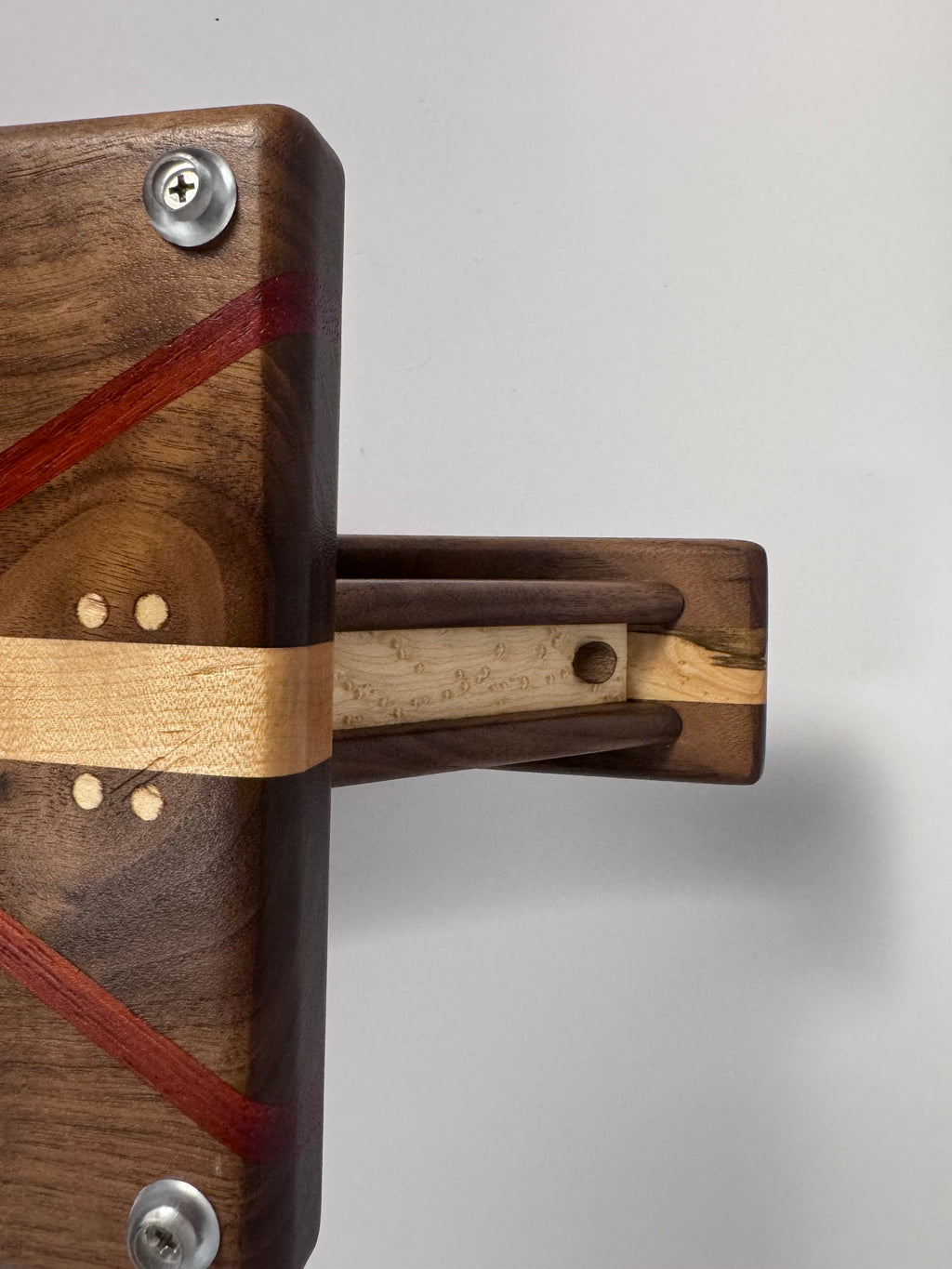 Elite Series Curly walnut,Birds-eye Maple and Padauk Cigar Board