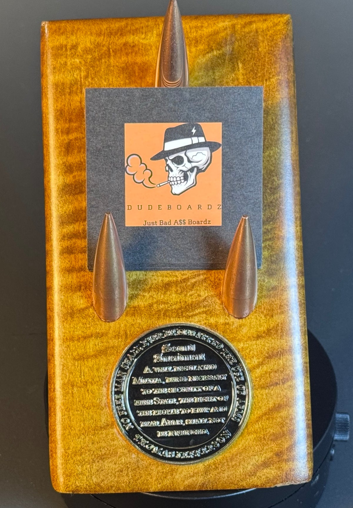 Cutting Edge 802g Maple business card holder