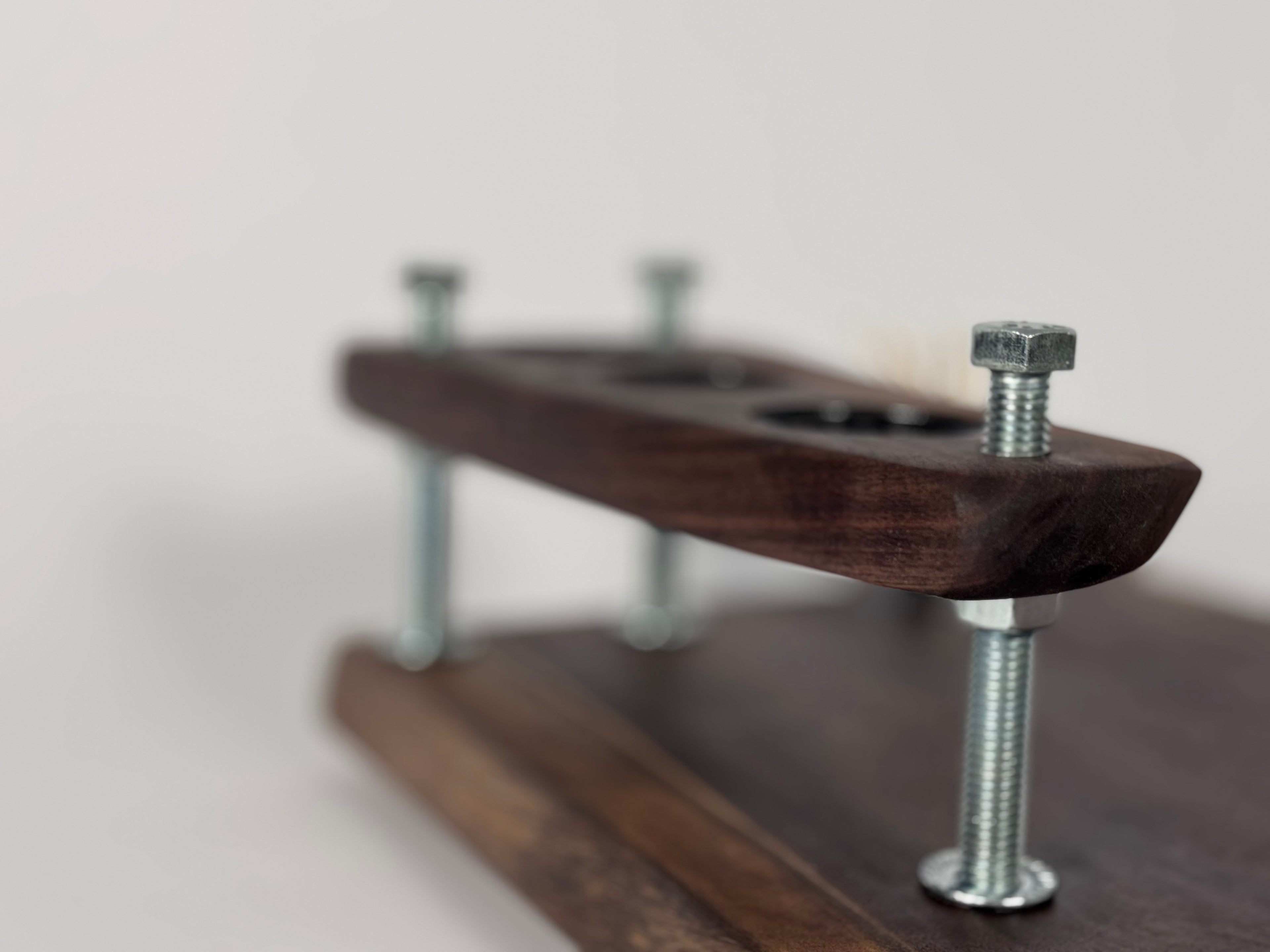 Pops’ Walnut CharDUDErie Bolt Board