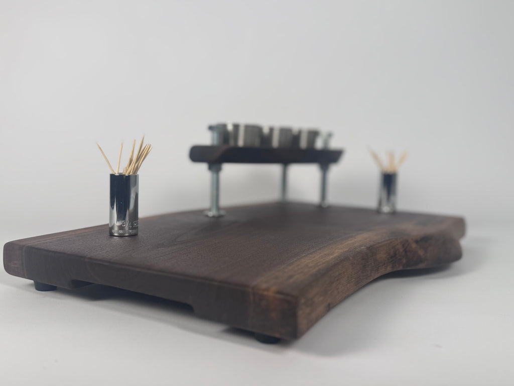 Pops’ Walnut CharDUDErie Bolt Board