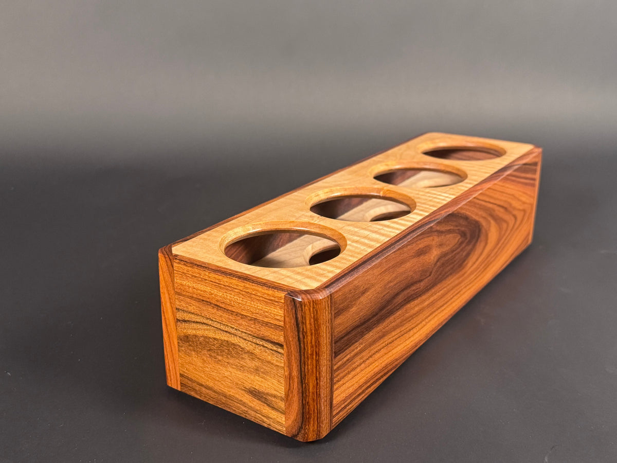 Bolivian Rosewood and Curly Maple candle box