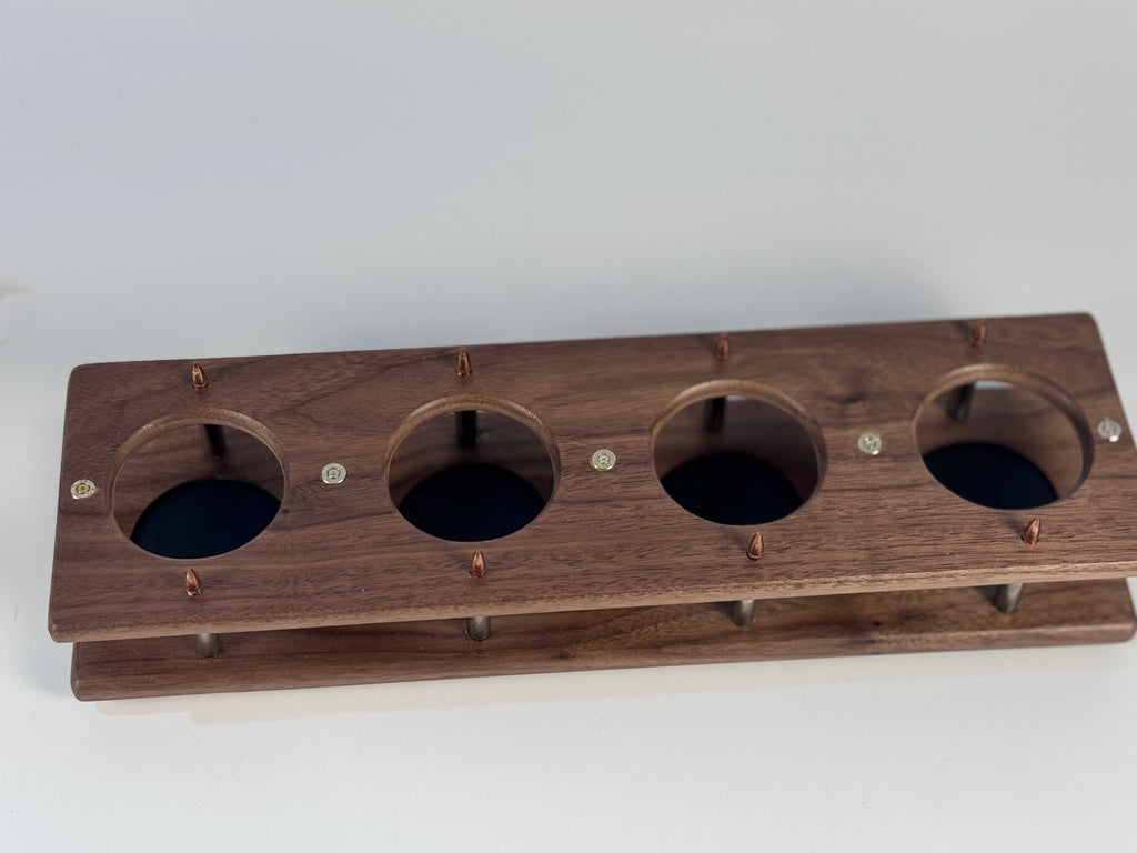 Walnut Shooter Series Whiskey Flight boards