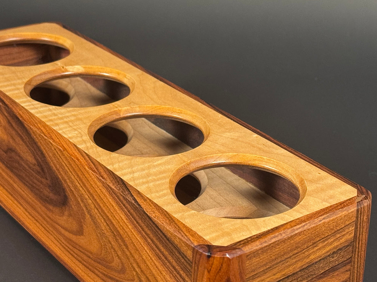 Bolivian Rosewood and Curly Maple candle box