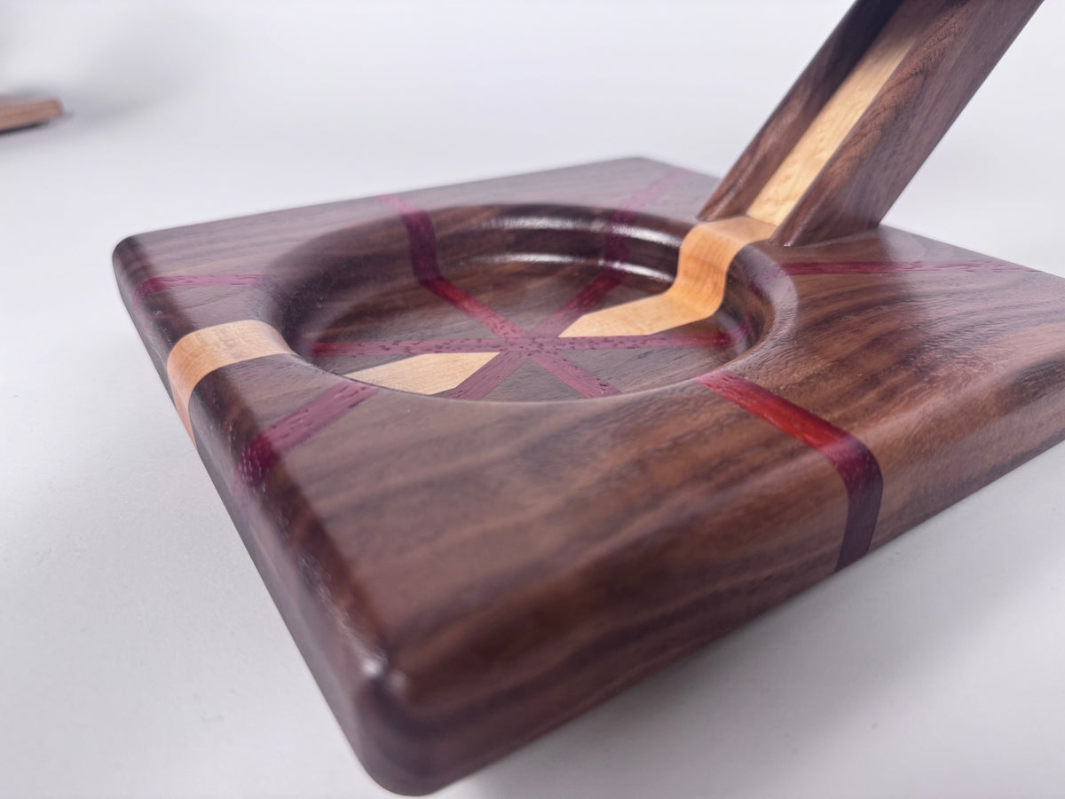Elite Series Curly walnut,Birds-eye Maple and Padauk Cigar Board