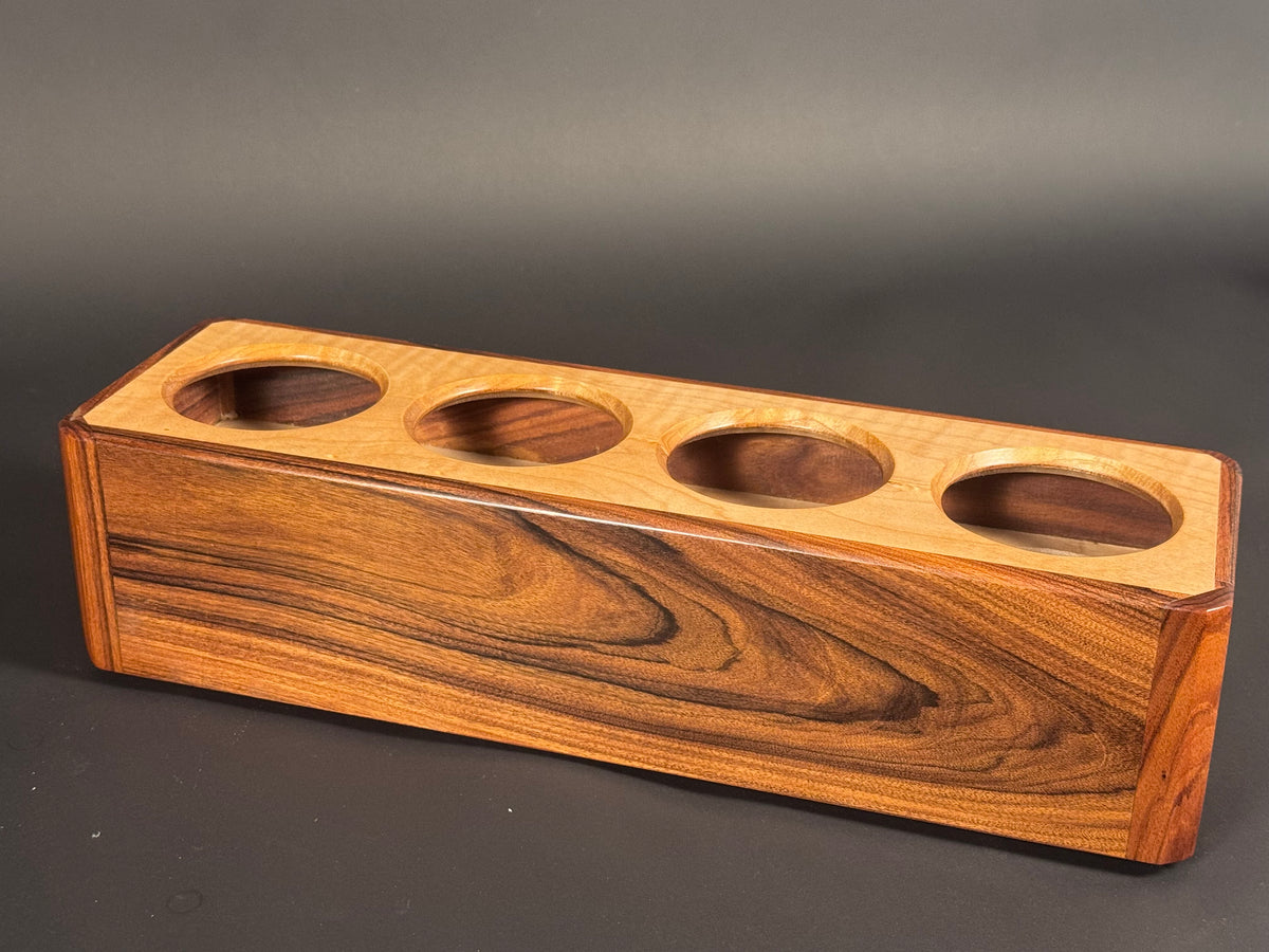 Bolivian Rosewood and Curly Maple candle box