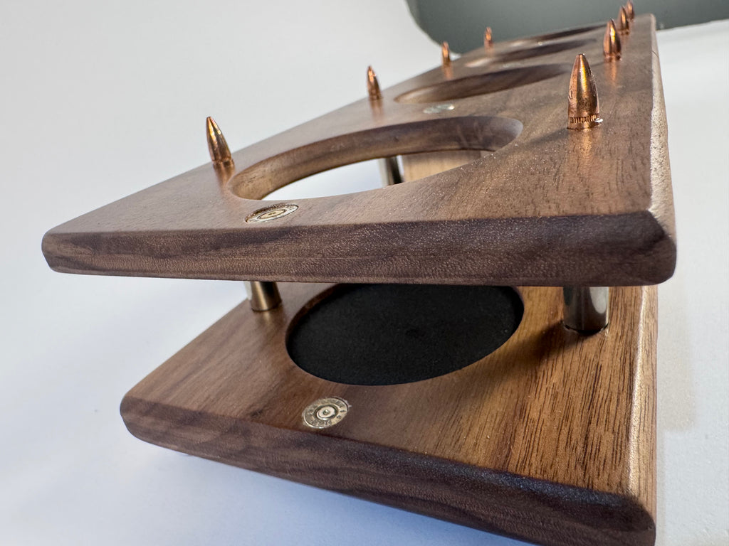 Walnut Shooter Series Whiskey Flight boards