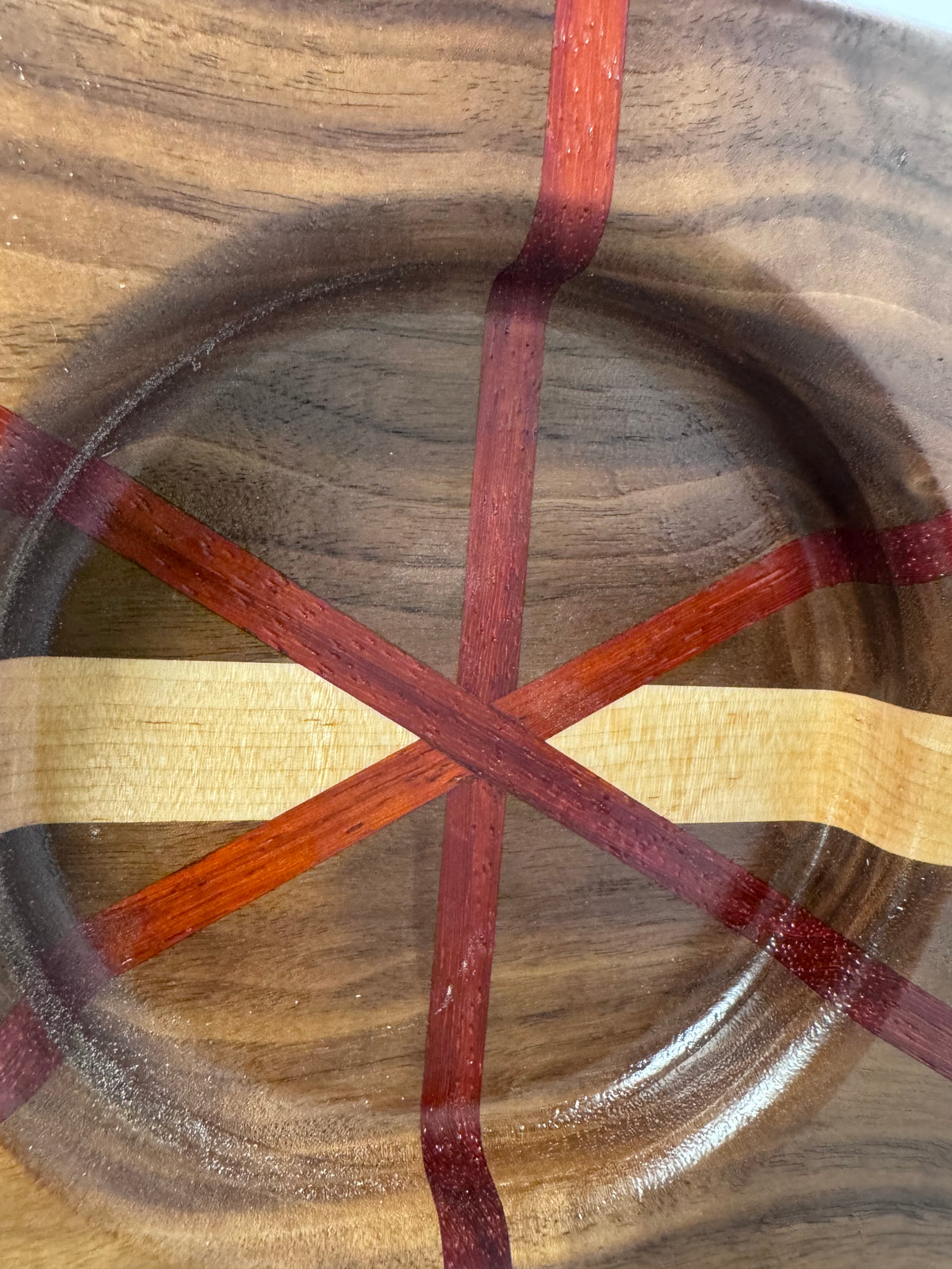 Elite Series Curly walnut,Birds-eye Maple and Padauk Cigar Board