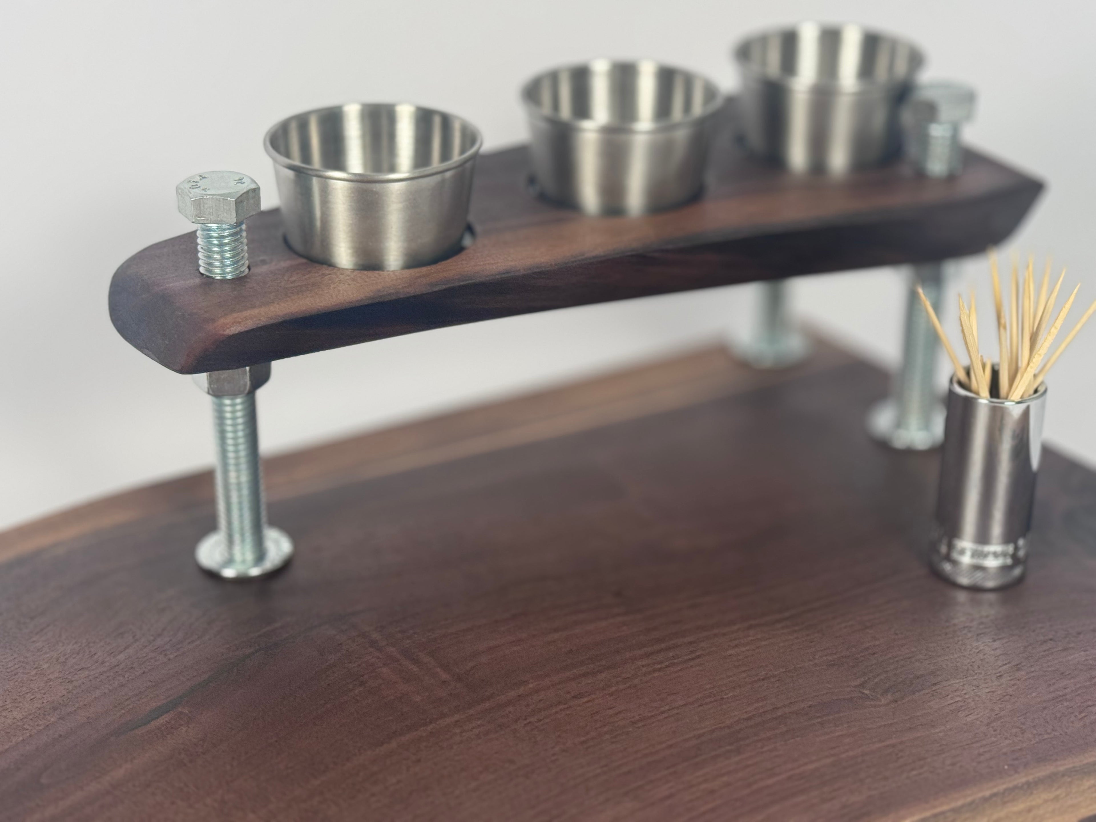 Pops’ Walnut CharDUDErie Bolt Board