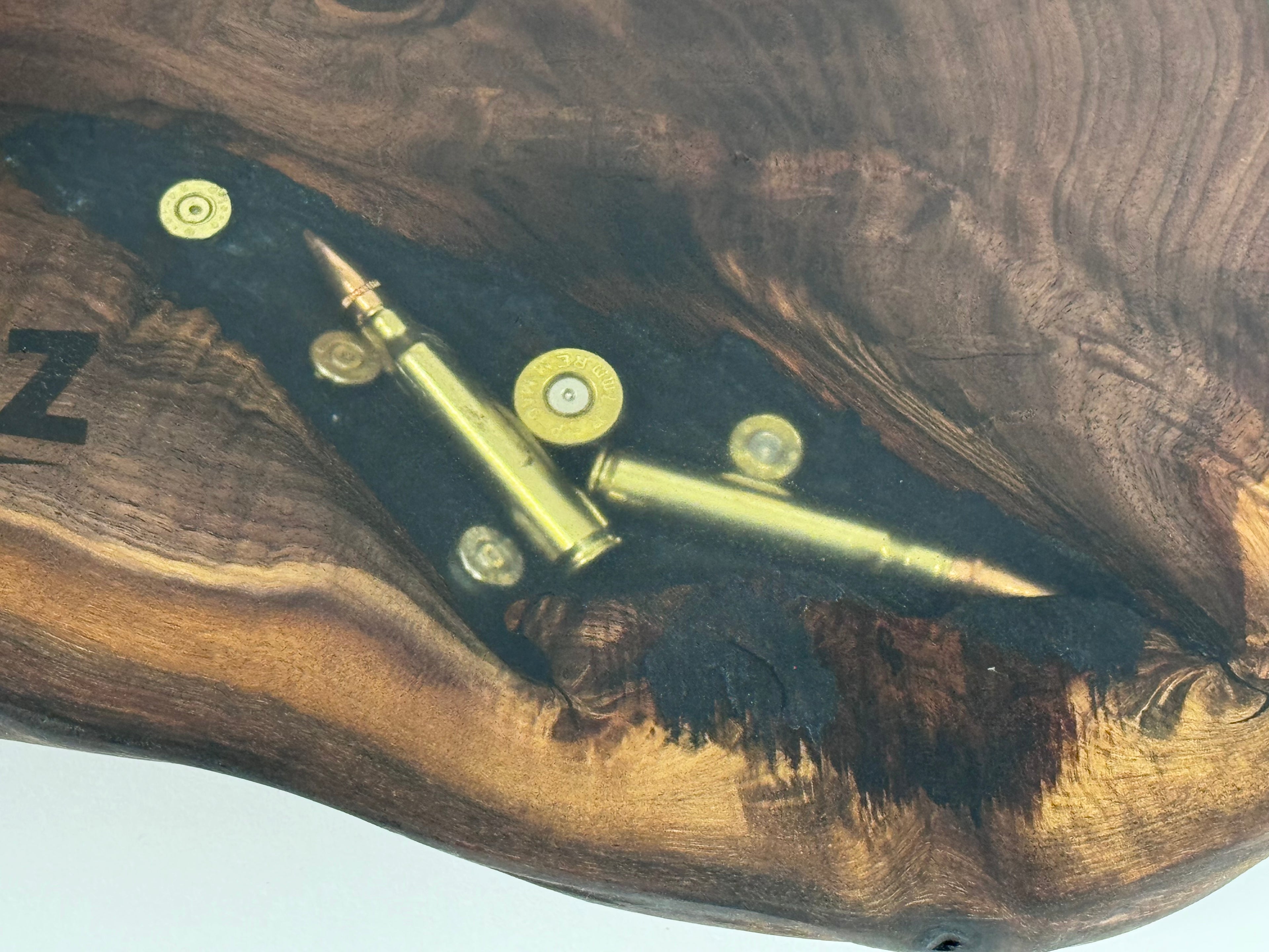 Pops’ Walnut 50 cal CharDUDErie Board