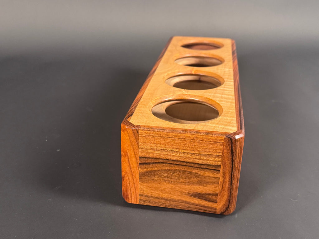 Bolivian Rosewood and Curly Maple candle box