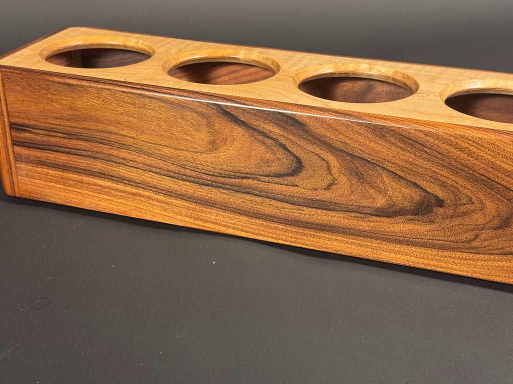 Bolivian Rosewood and Curly Maple candle box