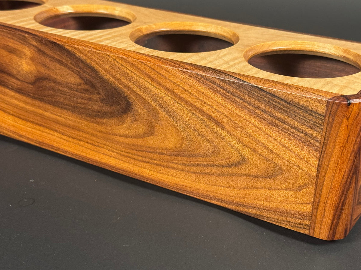 Bolivian Rosewood and Curly Maple candle box