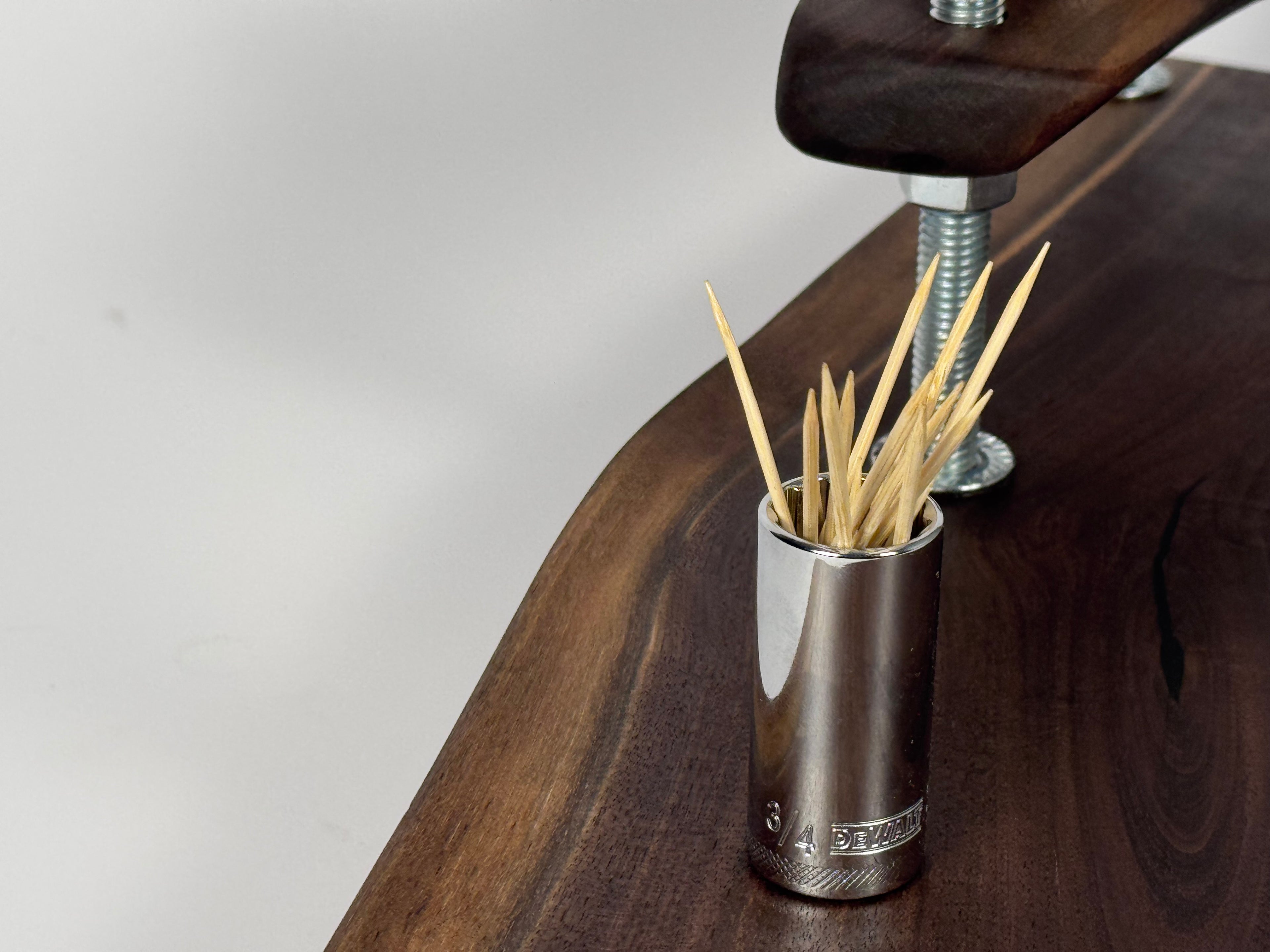 Pops’ Walnut CharDUDErie Bolt Board