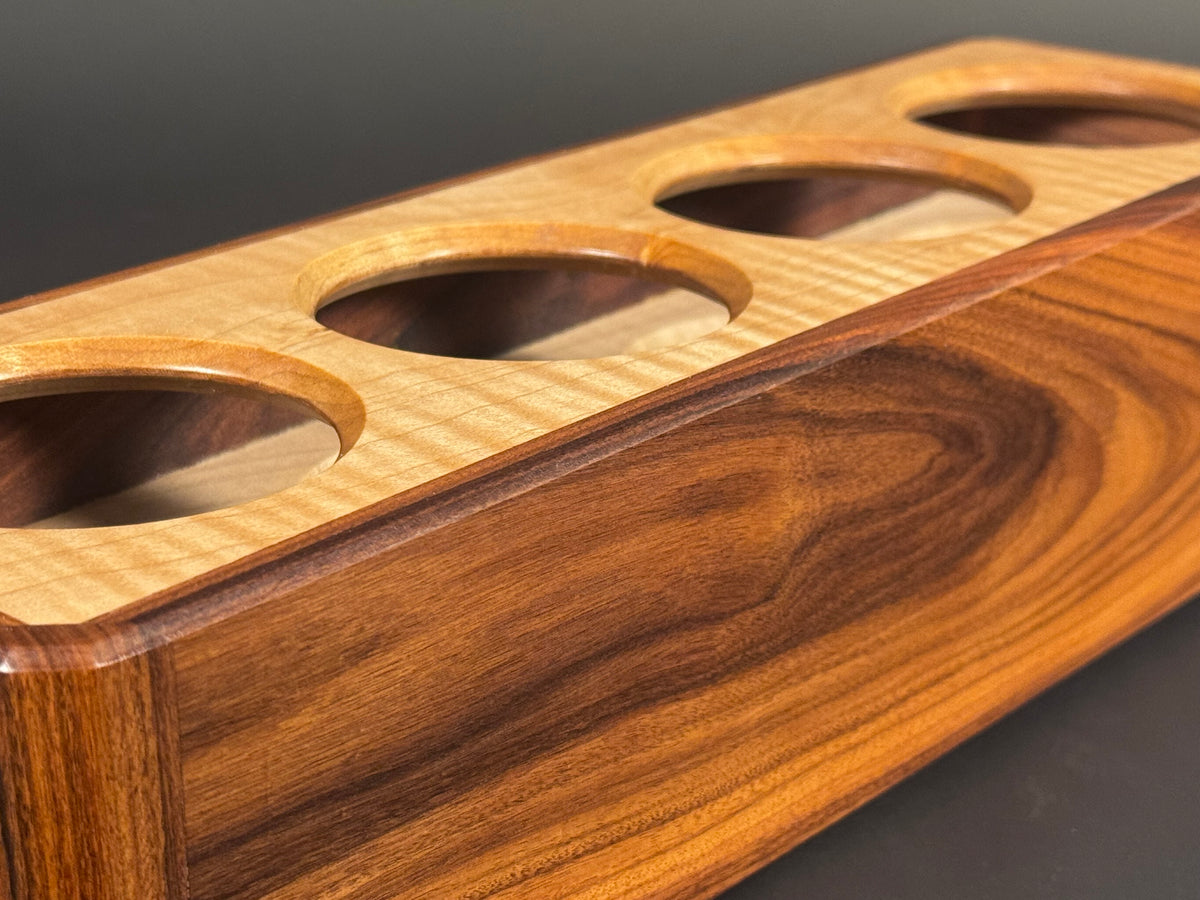 Bolivian Rosewood and Curly Maple candle box