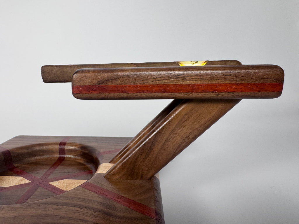 Elite Series Curly walnut,Birds-eye Maple and Padauk Cigar Board