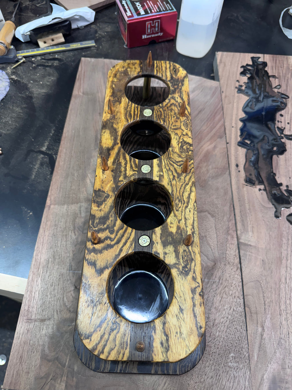 Bocote and Wenge 30-06 beer flight