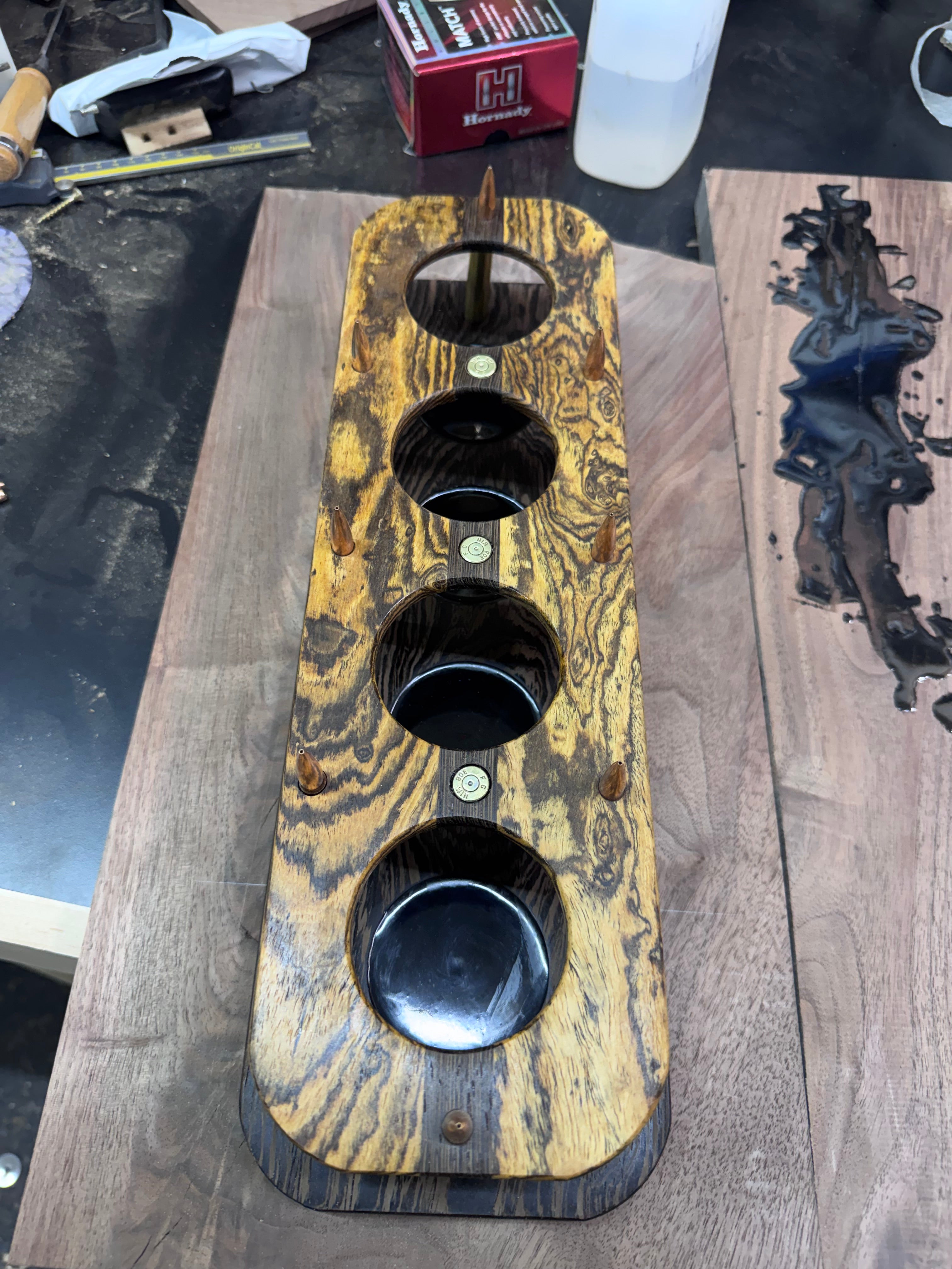 Bocote and Wenge 30-06 beer flight