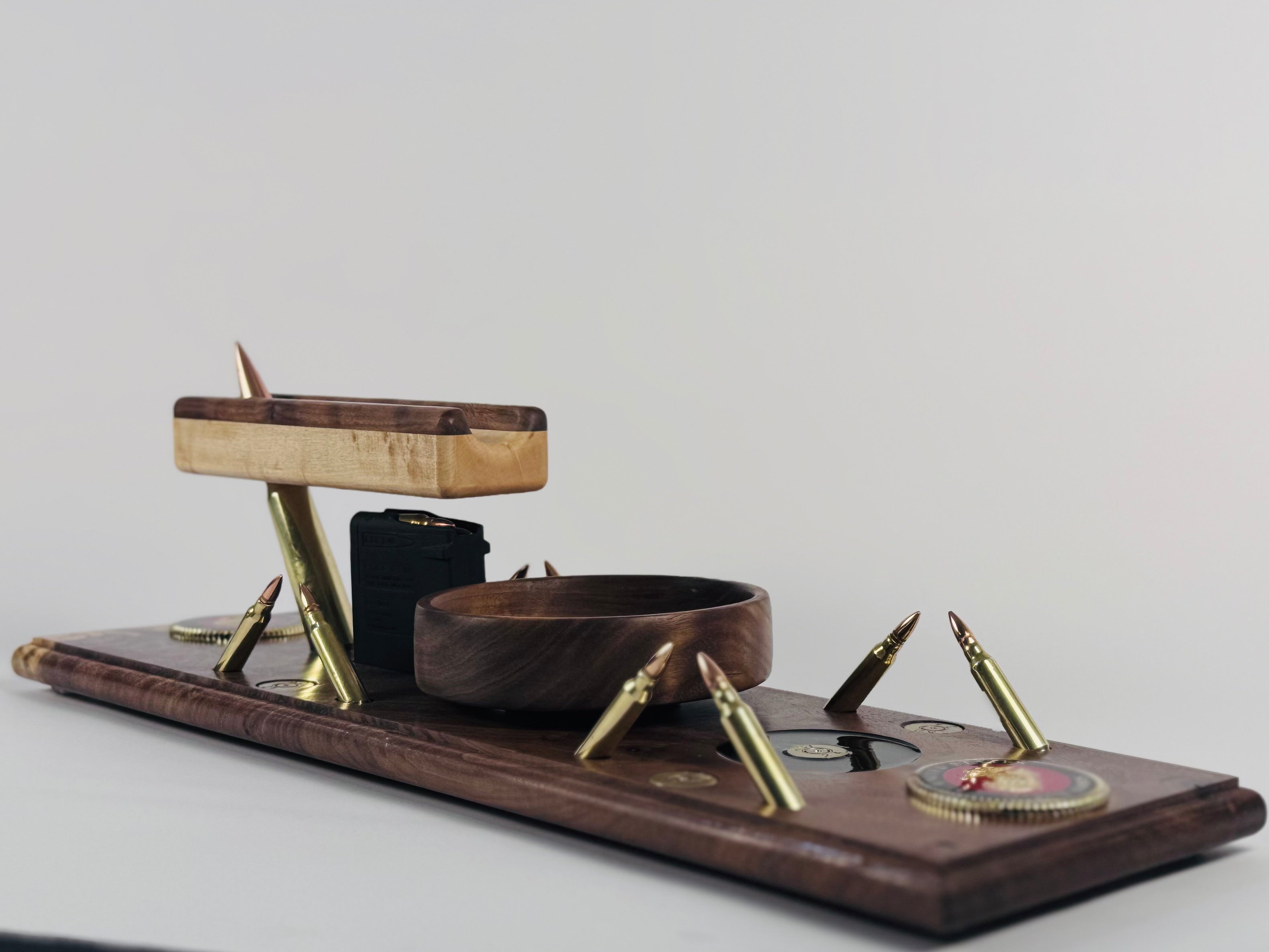 USMC Elite series whiskey and cigar board