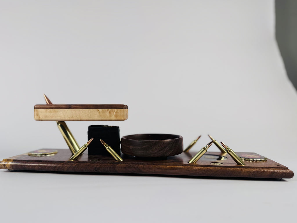 USMC Elite series whiskey and cigar board