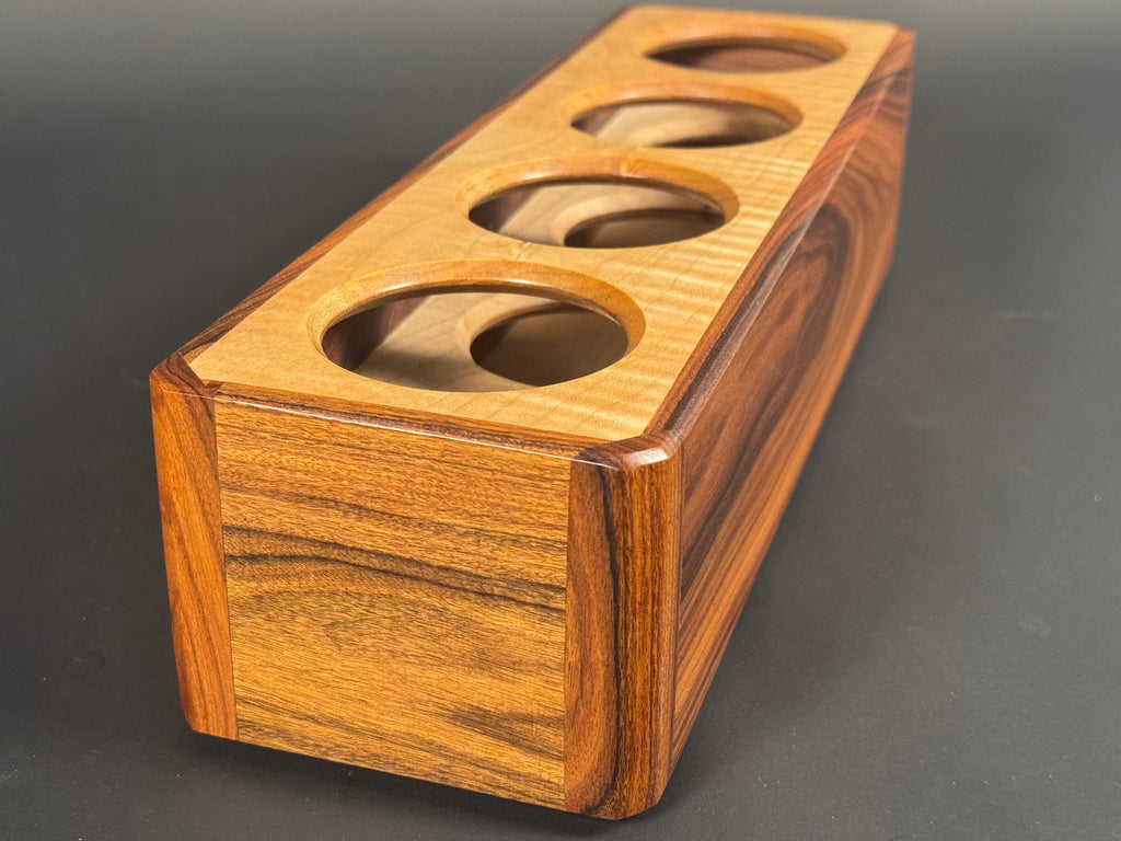 Bolivian Rosewood and Curly Maple candle box