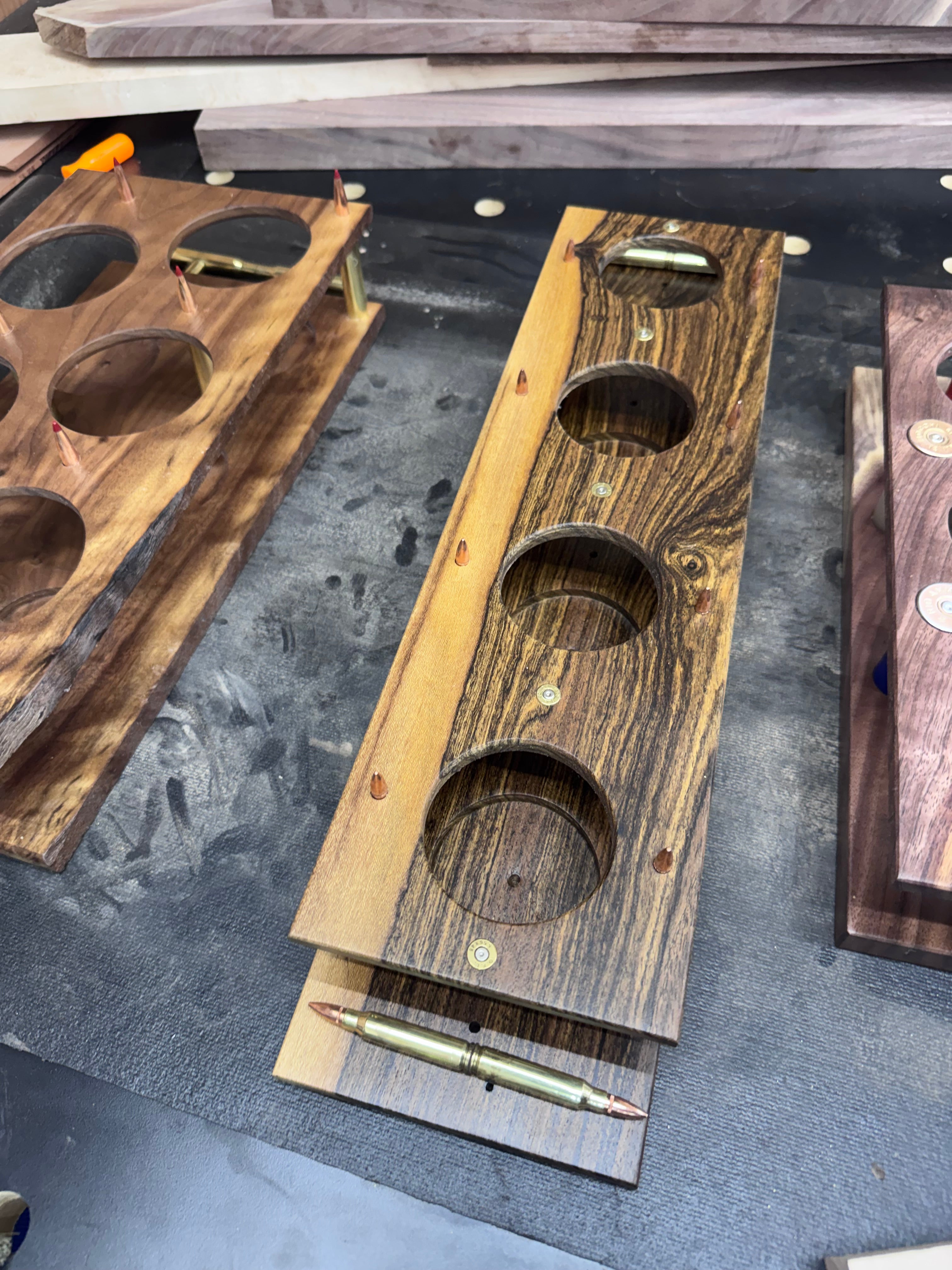 Bocote and Wenge 30-06 beer flight