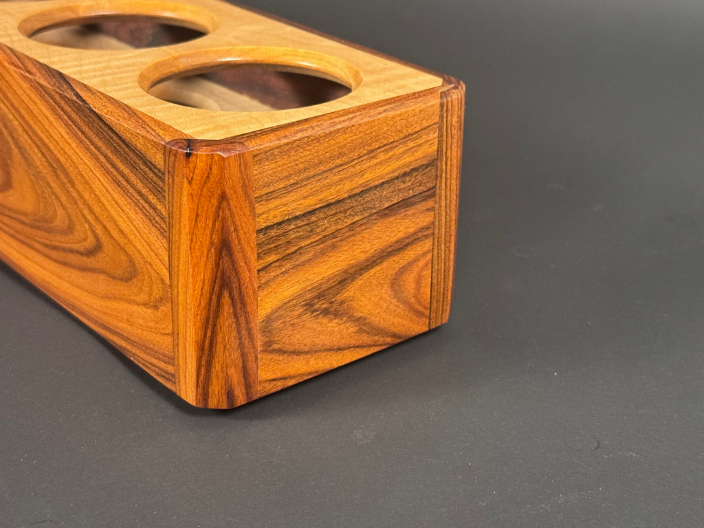 Bolivian Rosewood and Curly Maple candle box