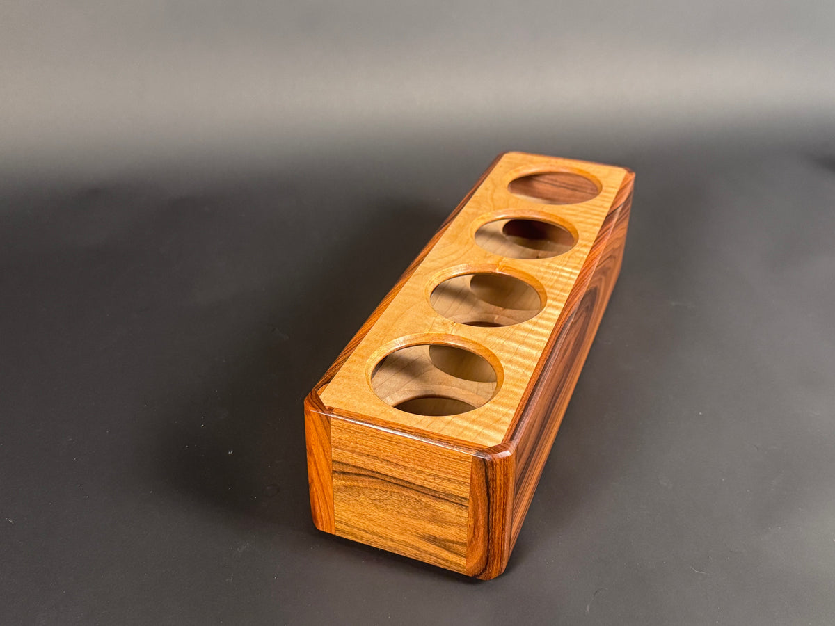 Bolivian Rosewood and Curly Maple candle box