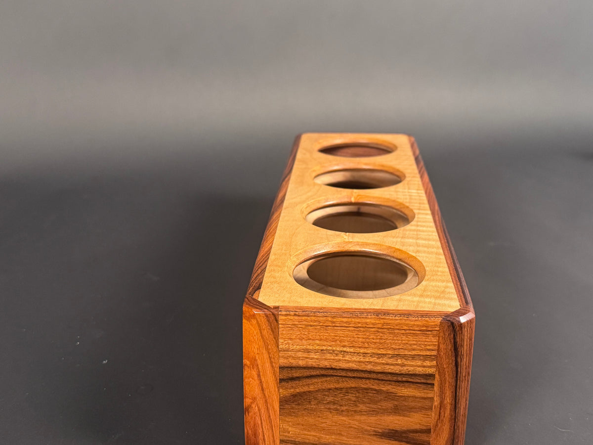 Bolivian Rosewood and Curly Maple candle box