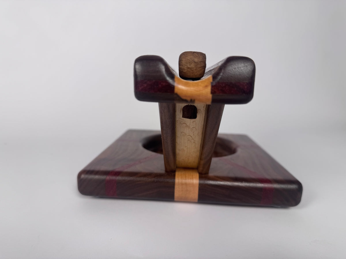 Elite Series Curly walnut,Birds-eye Maple and Padauk Cigar Board