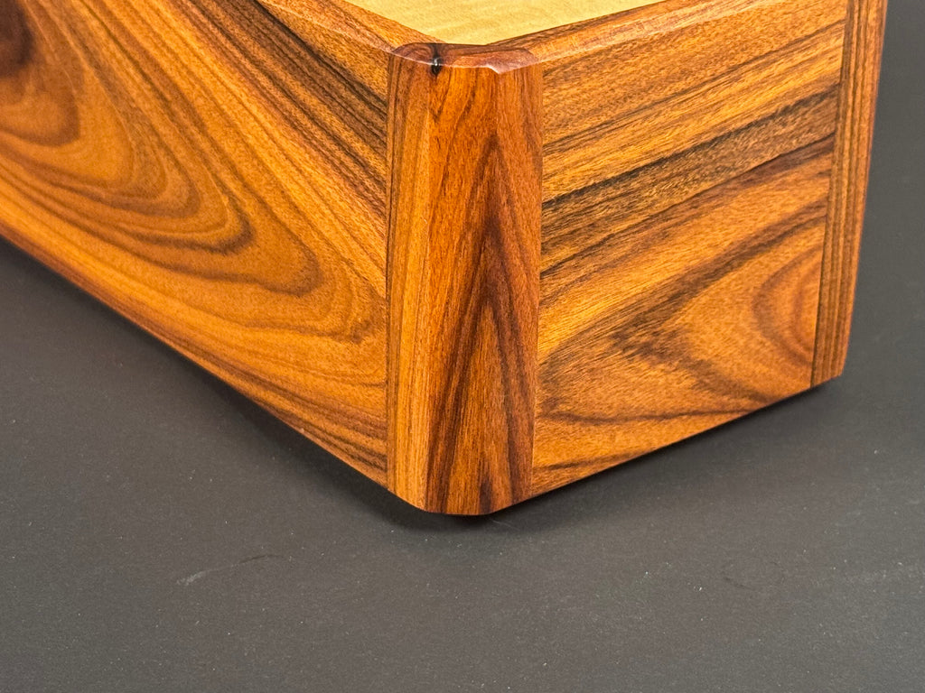 Bolivian Rosewood and Curly Maple candle box