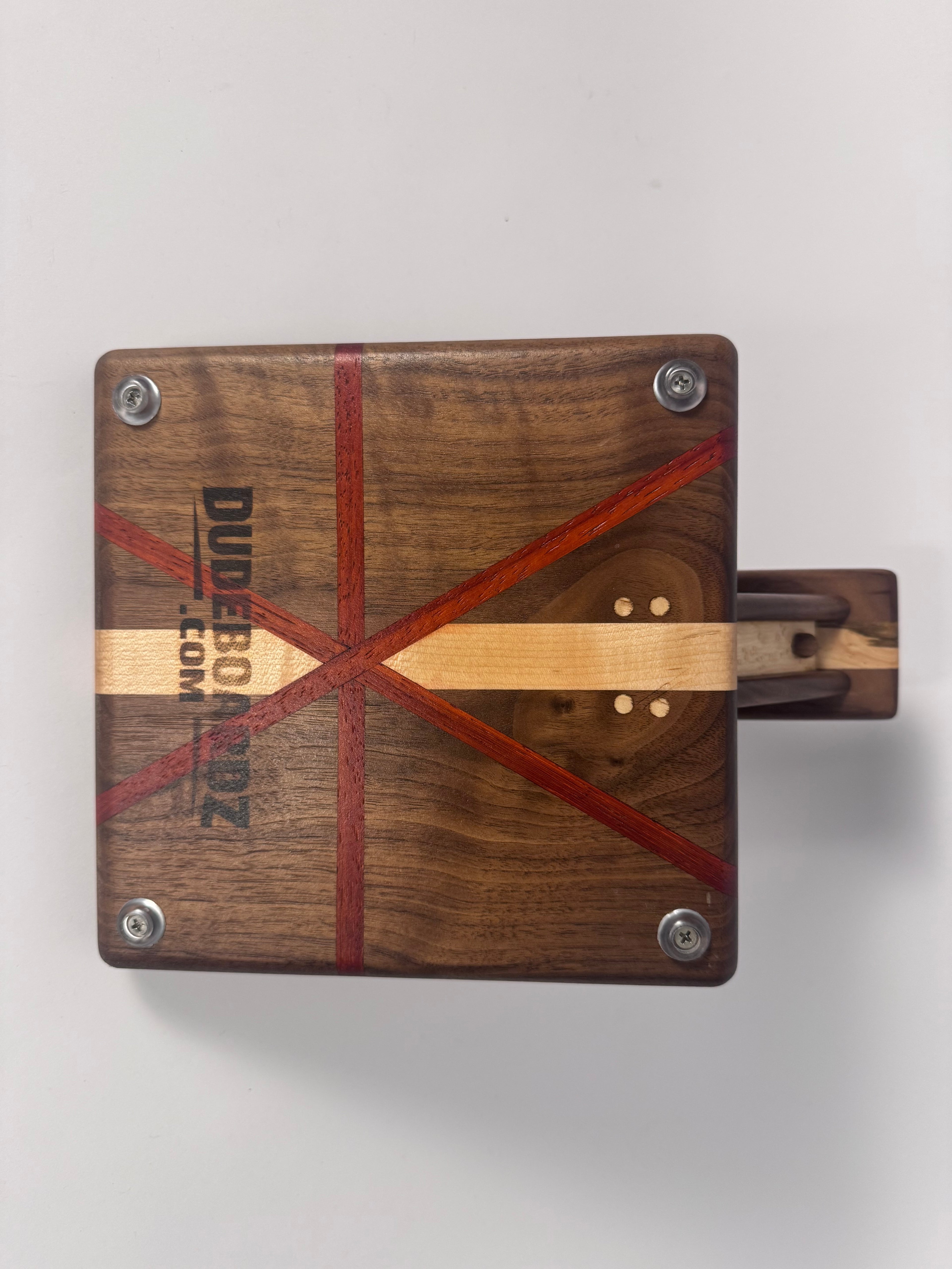 Elite Series Curly walnut,Birds-eye Maple and Padauk Cigar Board