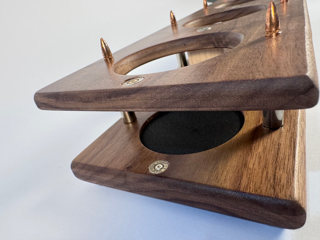 Walnut Shooter Series Whiskey Flight boards