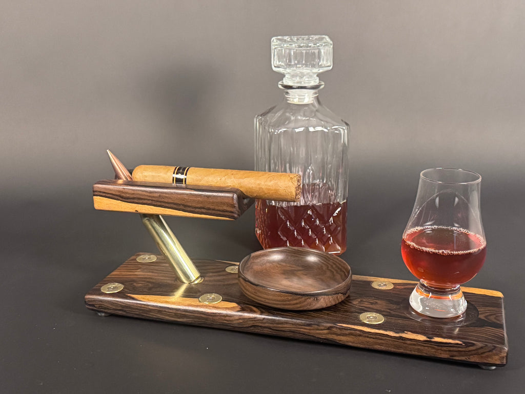 Zircote Whiskey Cigar Board