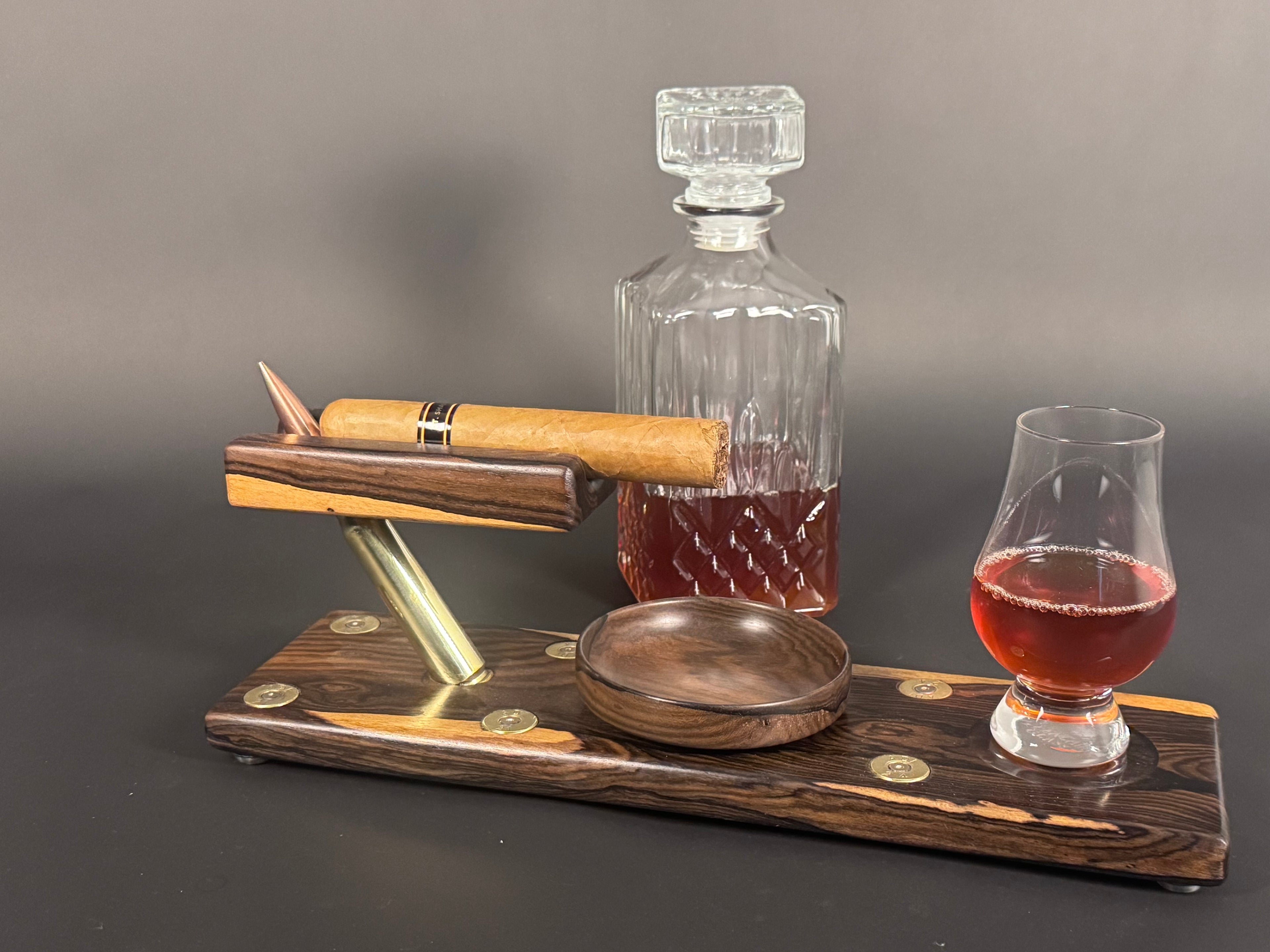 Zircote Whiskey Cigar Board