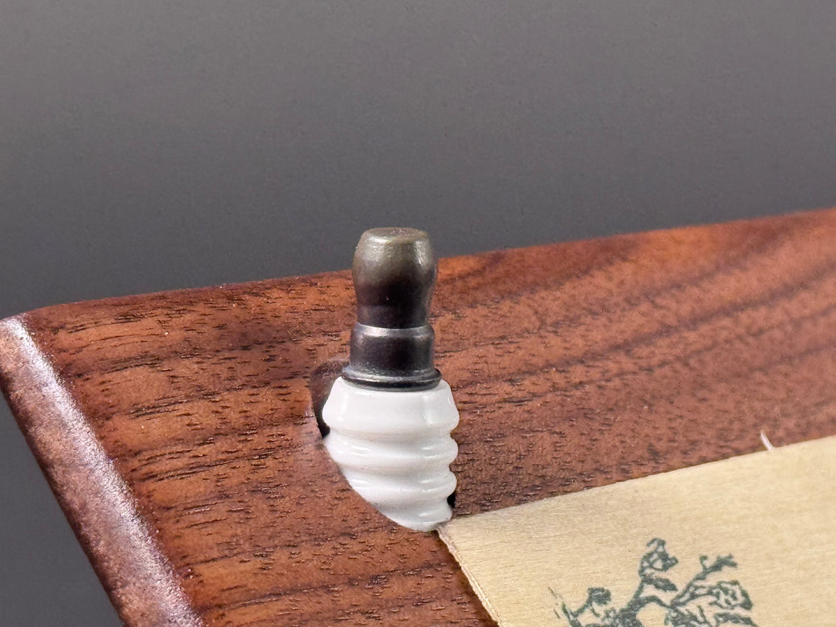 Spark plug business card holder