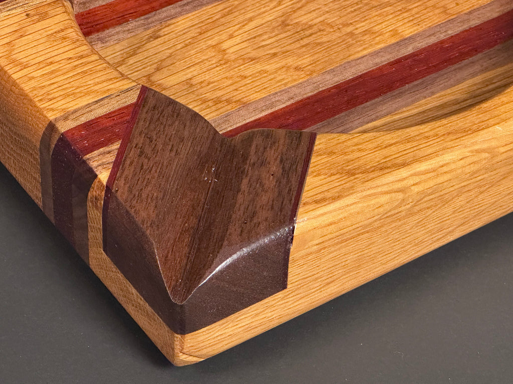 Elite series Oak, Walnut and padauk cigar stand ashtray
