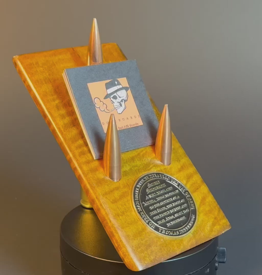 Cutting Edge 802g Maple business card holder