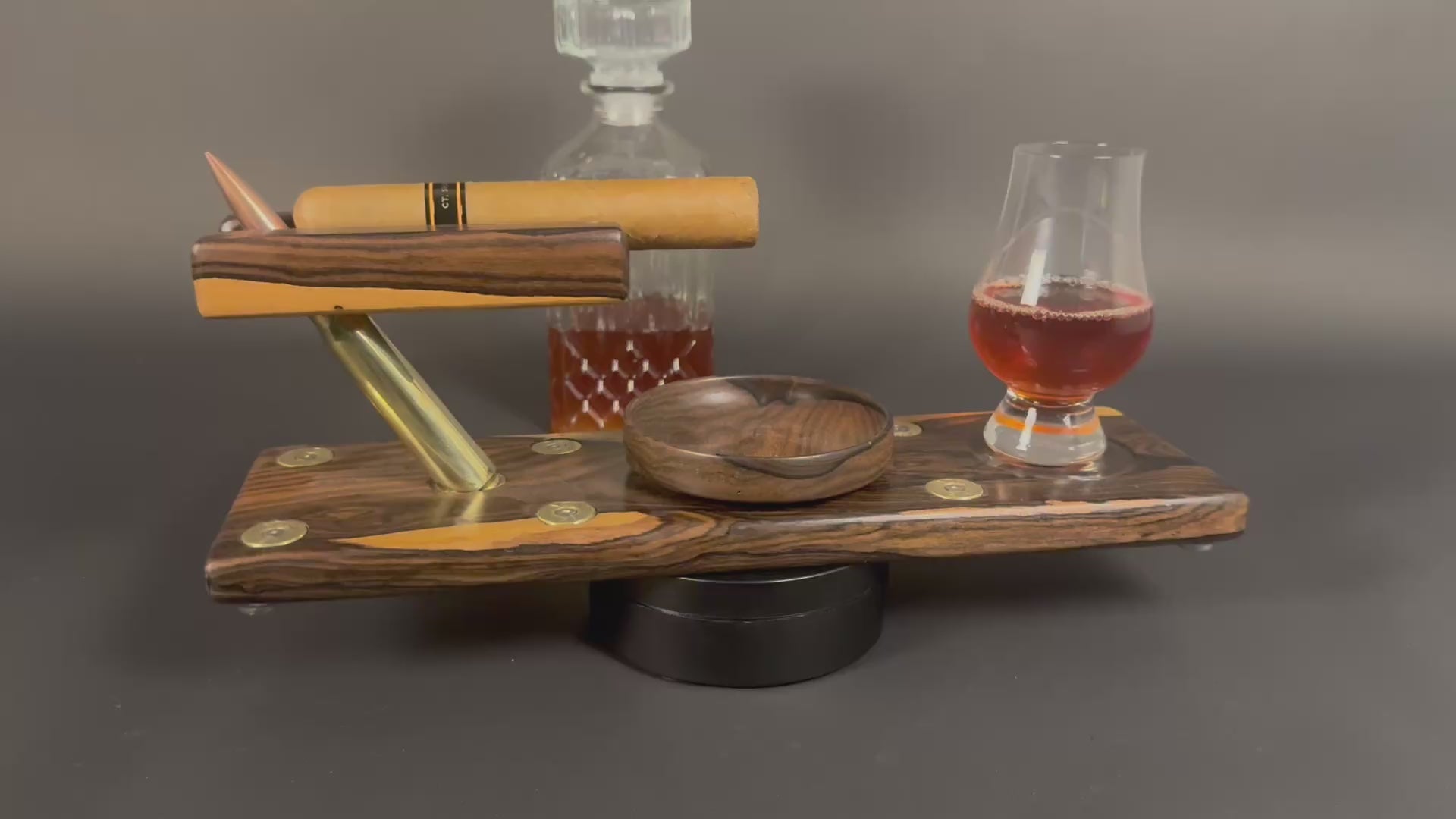 Zircote Whiskey Cigar Board